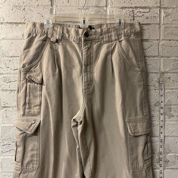 Cabela's Khaki canvas utility pants size 36ZR